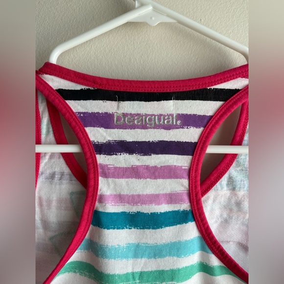 Desigual tank top size Small sequin decorated pink - Picture 5 of 6